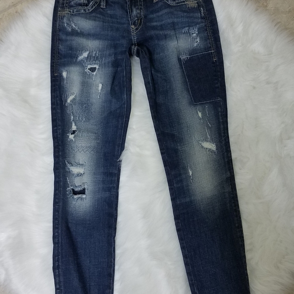 Silver Aiko Skinny Jeans - Picture 4 of 12